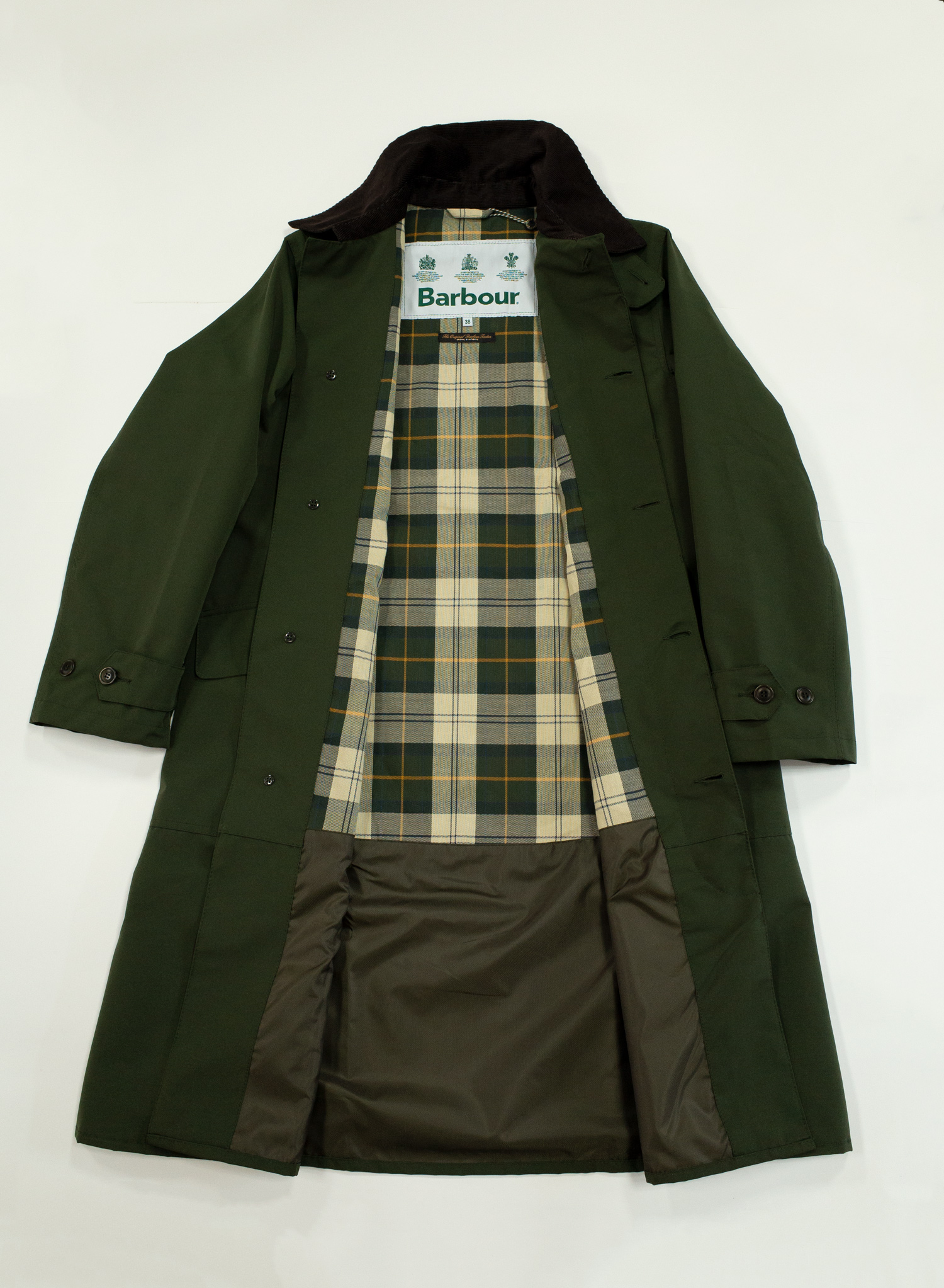 BARBOUR 2LAYER シングルブレステッドコート カラー：NAVY-