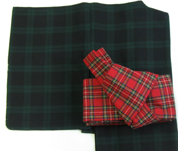 限定きものまいロイヤルスチュワート半巾帯